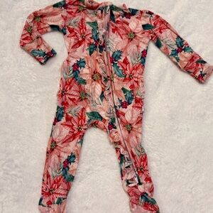 Posh Peanut Poinsettia Kids One Piece